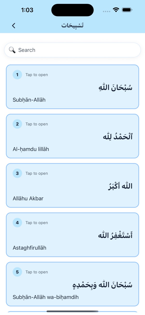 Tasbeeh Zikr Prayer Dua — a daily worship companion — screenshot 3