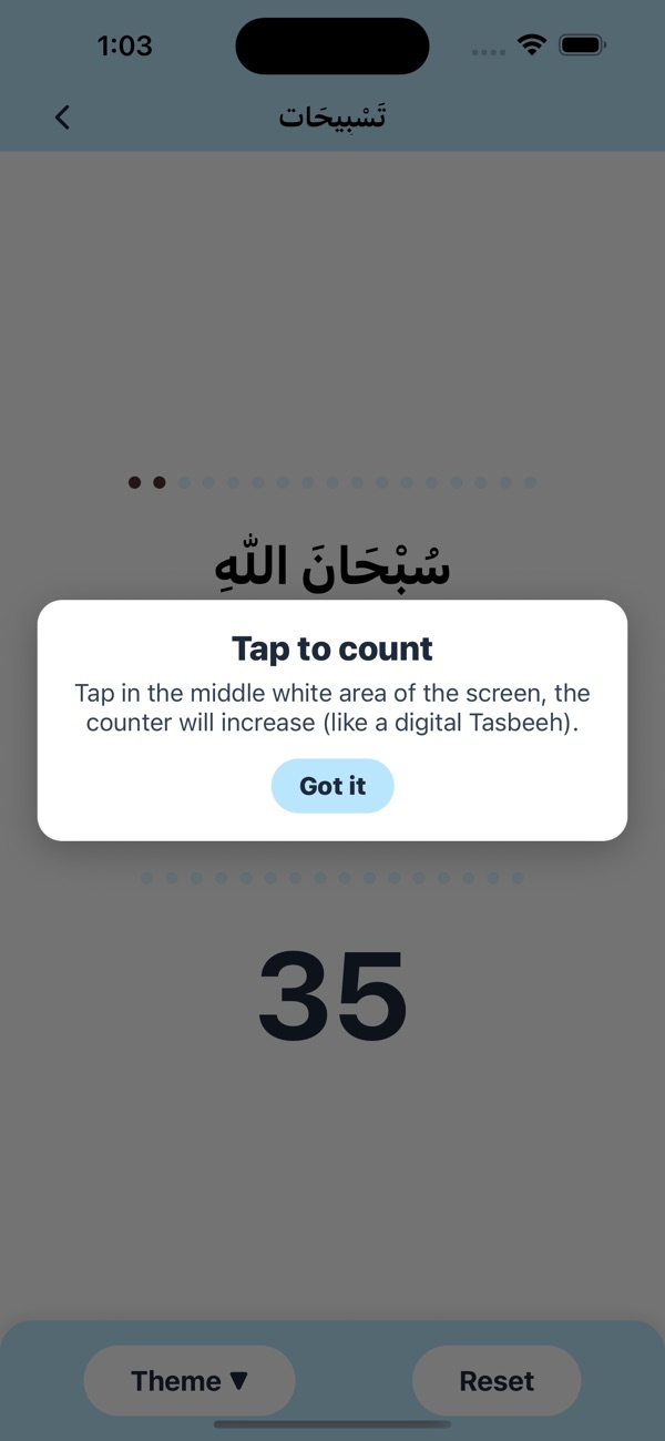 Tasbeeh Zikr Prayer Dua — a daily worship companion — screenshot 4